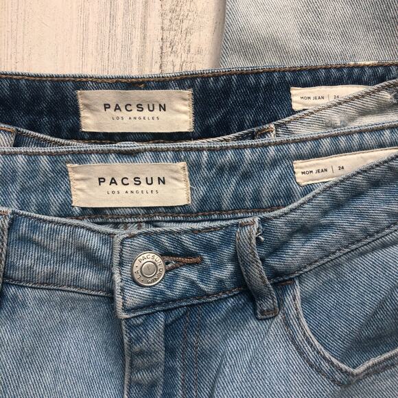 Lot of Pacsun Mom jeans sz 24 EUC - Picture 3 of 3